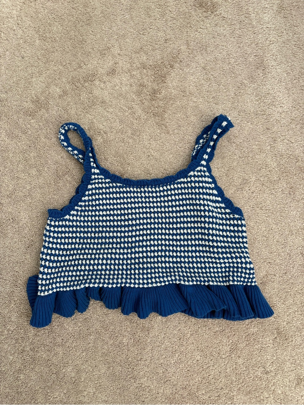AE Crochet Peplum Top